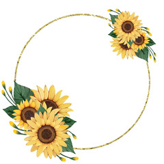 sunflower border frame