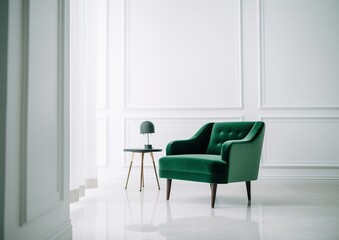 Sleek Simplicity: Minimalistic Chair Design. Generative AI