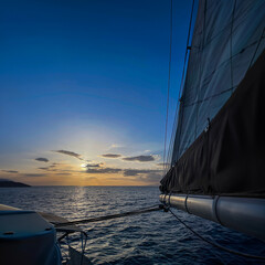 Sailing Yacht Sunset