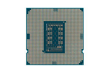Processor for PC on a white background. Processor for personal computer closeup isolated on white background.