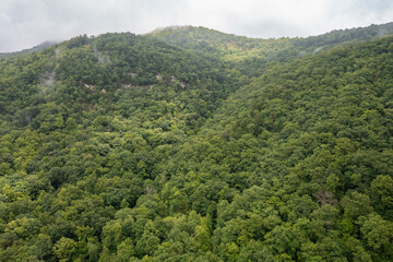 mountain drone land views