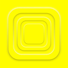 Voluminous Yellow Background. Radiant and Vibrant. Three-dimensional backdrop, bright yellow hue, illuminating visual effect. Vector line icon for Business and Advertising