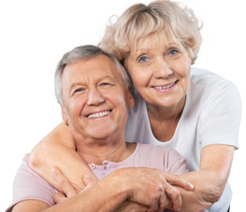 Portrait of a Mature Couple Embracing