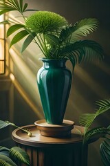 Vaso de plantas verde