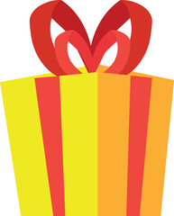 gift box with red ribbon