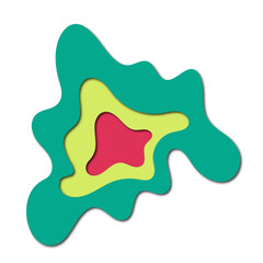 3d Abstract Paper Cut