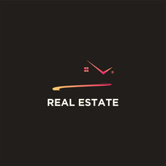 Real estate logo design new concept
