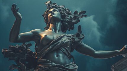 Greek / Roman god statue - Generative AI