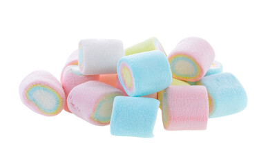 Marshmallows isolated on transparent png