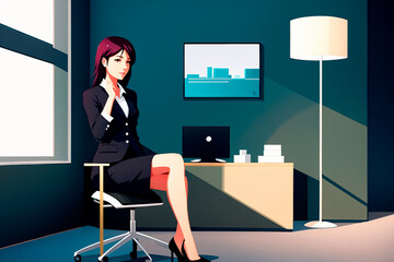 Fototapeta premium profession concept, portrait of professional woman. Generative ai.