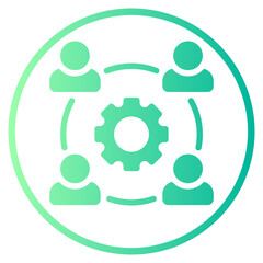 Contribution gradient icon