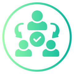 delegation gradient icon