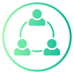 coordination gradient icon