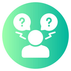 difficulties gradient icon