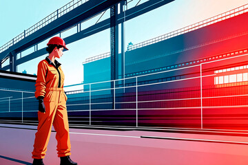 profession concept, portrait of professional woman. Generative ai.