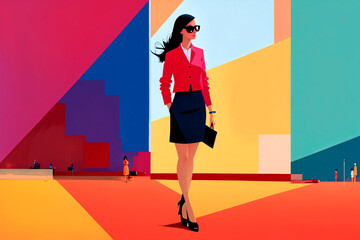 Fototapeta premium profession concept, portrait of professional woman. Generative ai.