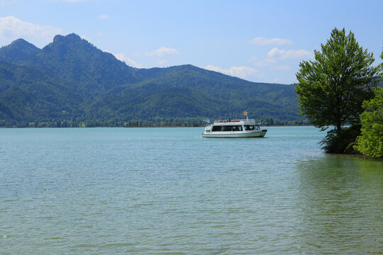 Boating in "Kochel am See" in Bavaria - Germany