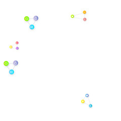 Social media marketing icons internet tags target