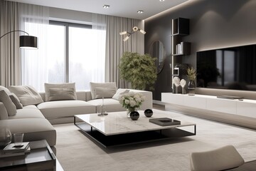 modern living room with fireplace, Modern, Living Room, Fireplace, Cozy, Comfort, Contemporary, Interior Design, Home Decor,