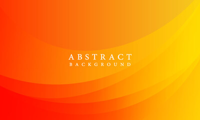 Minimal geometric background. Orange elements with fluid gradient. Dynamic shapes composition