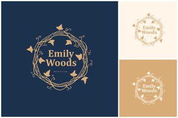 Hand Drawn Logo dedisgn, Bauty logo, Floral logo, Minimal logo, hand drawn illustration, logo elements