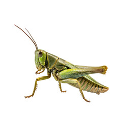 grasshopper isolated on white