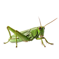 grasshopper isolated on white