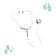 Stethoscope 3d medical and healthcare icon