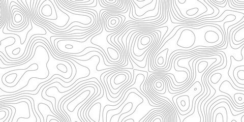 Topographic map background geographic line map with elevation assignments. Modern design with White background with topographic wavy pattern design.paper texture Imitation of a geographical map shades