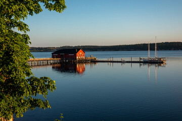 Obraz premium pier at dawn