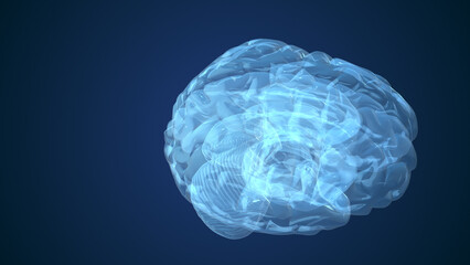 Abstract animation of human brain
