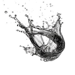 Dynamic Water Splash in Mid-air generative AI