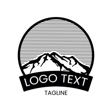 mountain vintage logo emblem
