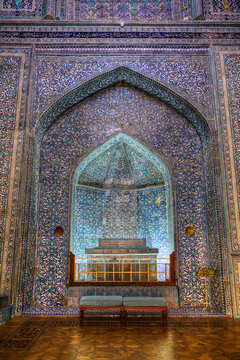Tomb of Mohammad Rahim Khan, Interior, Pakhlavon Mahmud Mausoleum, Itchan Kala in Khiva, Uzbekistan; Khiva, Uzbekistan