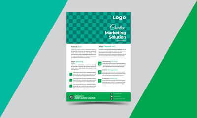 professional flyer, poster, brochure, magazine cover design layout space for illustration template in A4 size.