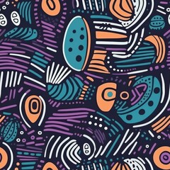 
Collage of Tileable Repetitive Patterns for Artistic Wallpaper generative AI