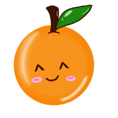 orange fruit cartoon