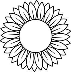 Sunflower SVG Cut File for Cricut and Silhouette, EPS Vector, PNG , JPEG , Zip Folder