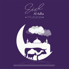 Celebrate Eid Al-Adha Islamic Festival Social Media Banner Template