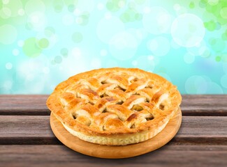 Pound tasty sweet cake baked