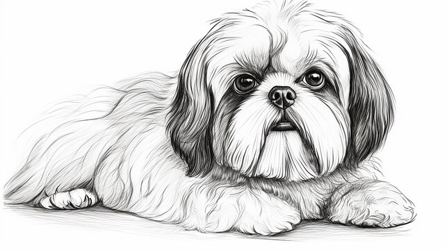 desenho de cachorro sem cor para pintar