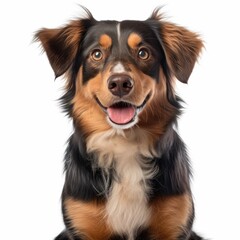 Fototapeta premium Dog on White Background generative AI