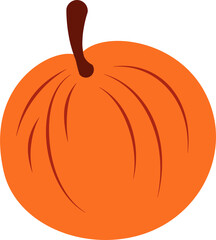 Autumn fall leaves decoration element, flat style illustration.