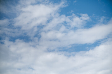 Bright sky ,beautiful clouds in the morning sky