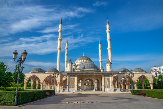 View of the Heart of Chechnya Mosque. Grozny, Chechen republic
