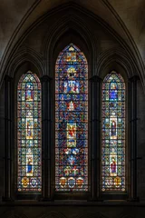 Photo sur Plexiglas Coloré Stained Glass at Salisbury Cathedral