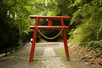 Mizonokuchi Doketsu or Cave in Kagoshima, Japan - 日本 鹿児島 溝ノ口洞穴 鳥居