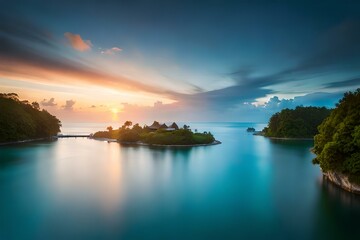 most beautiful maldives wallpaper and backgrounds scenery Generative Ai technology