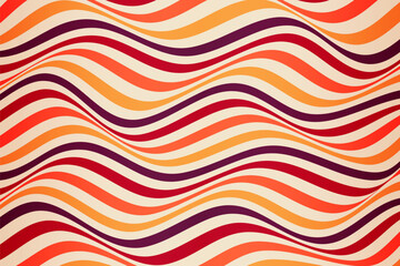Retro wavy abstract background.Colorful design of wavy shapes.