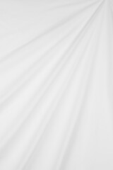 Obraz premium white cotton fabric draped, bed linen